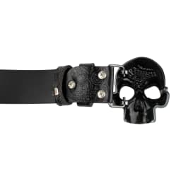 Skull Scalp Buckle Embossed Genuine Leather Beltde Coration Ghost Head