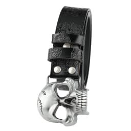 Skull Scalp Buckle Embossed Genuine Leather Beltde Coration Ghost Head