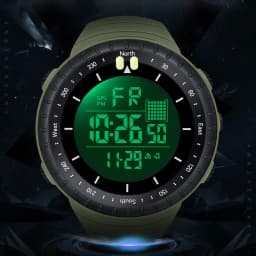 SYNOKE Outdoor Military Digital Watch For Men Fashion Retro Men Watch Sports Waterproof Men Watch Multifunctional Handsome Men