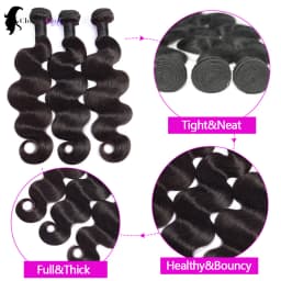 12A 24inch Body Wave Human Hair Bundles 100% Brazilian Raw Hair Bundles for Women 1/3/4 Thick Bundles 3 Days Delivery 10-32Inch Bundles 100% Human Hair Extensions Soft Smooth Bundles Deals No Tangle Shedding Unprocessed Virgin Human Hair Bundles and Wea