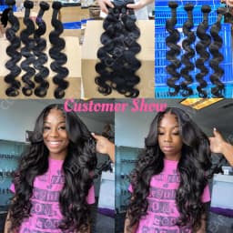 12A 24inch Body Wave Human Hair Bundles 100% Brazilian Raw Hair Bundles for Women 1/3/4 Thick Bundles 3 Days Delivery 10-32Inch Bundles 100% Human Hair Extensions Soft Smooth Bundles Deals No Tangle Shedding Unprocessed Virgin Human Hair Bundles and Wea