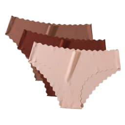 3Pcs/Set Women Ice Silk Panties Low Rise Briefs Invisible Seamless Underwear Female Underpants Sexy Lingerie Bottoms XS-XL