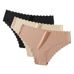 3Pcs/Set Women Ice Silk Panties Low Rise Briefs Invisible Seamless Underwear Female Underpants Sexy Lingerie Bottoms XS-XL