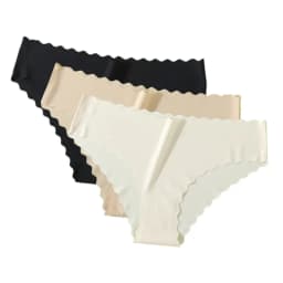 3Pcs/Set Women Ice Silk Panties Low Rise Briefs Invisible Seamless Underwear Female Underpants Sexy Lingerie Bottoms XS-XL