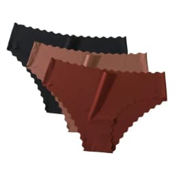 3Pcs/Set Women Ice Silk Panties Low Rise Briefs Invisible Seamless Underwear Female Underpants Sexy Lingerie Bottoms XS-XL