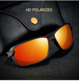 Men's Sports Cycling Polarized Sunglasses for Outdoor, Fishing, Traveling, Driving Square Frame Glasses