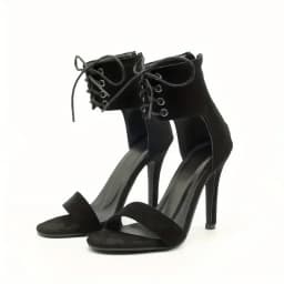 Black Gladiator Sandals For Women 2026 Summer Sexy Open Toe Belt Buckle Cover Heeled Thin High Heels Shoes Club Party Pumps