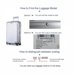 PVC Luggage Cover For Rimowa with Zipper Clear Suitcase Protector Thicken High Quality Customized Not Include Luggage