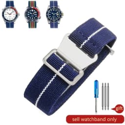 Parachute elastic breathable skin friendly nylon watchbands for Rolex Seiko water ghost Tudor Omega series strap 18 20 22mm
