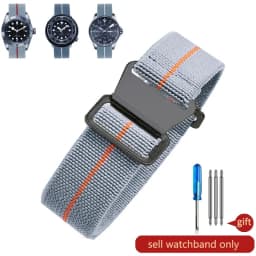 Parachute elastic breathable skin friendly nylon watchbands for Rolex Seiko water ghost Tudor Omega series strap 18 20 22mm
