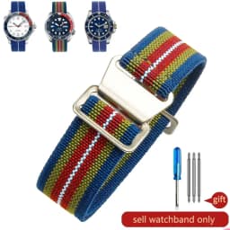 Parachute elastic breathable skin friendly nylon watchbands for Rolex Seiko water ghost Tudor Omega series strap 18 20 22mm