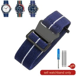Parachute elastic breathable skin friendly nylon watchbands for Rolex Seiko water ghost Tudor Omega series strap 18 20 22mm