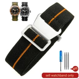 Parachute elastic breathable skin friendly nylon watchbands for Rolex Seiko water ghost Tudor Omega series strap 18 20 22mm