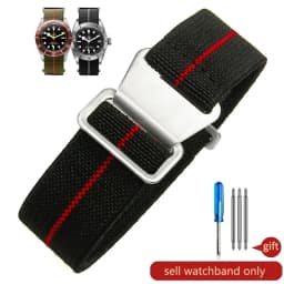 Parachute elastic breathable skin friendly nylon watchbands for Rolex Seiko water ghost Tudor Omega series strap 18 20 22mm