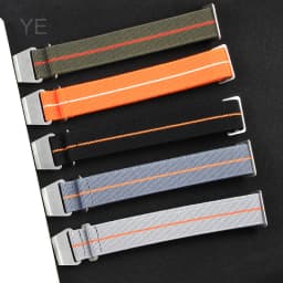 Parachute elastic breathable skin friendly nylon watchbands for Rolex Seiko water ghost Tudor Omega series strap 18 20 22mm