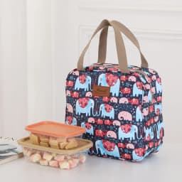 Fashion large capacity aluminum foil thickened handheld lunch bag daily carry heat preservation lock fresh lunch box lunch bag