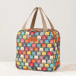 Fashion large capacity aluminum foil thickened handheld lunch bag daily carry heat preservation lock fresh lunch box lunch bag