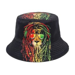 LDSLYJR Four Seasons Polyester Cartoon Print Bucket Hat Fisherman Hat Outdoor Travel Sun Cap For Men And Women 26