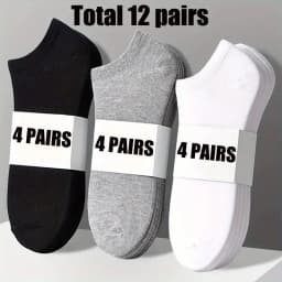 10/20/30/40/60 Pairs Of Unisex Solid Color Socks Comfy Breathable Soft Sweat Absorbent Socks For Daily And Outdoor Wearing