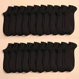 10/20/30/40/60 Pairs Of Unisex Solid Color Socks Comfy Breathable Soft Sweat Absorbent Socks For Daily And Outdoor Wearing