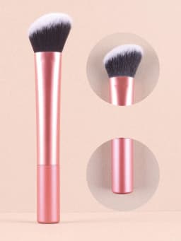 1pc Large Orange Contour Brush - Ideal For Cheeks, Forehead, Chin, Nose Blending And Defining Contours, Perfect For Liquid Found