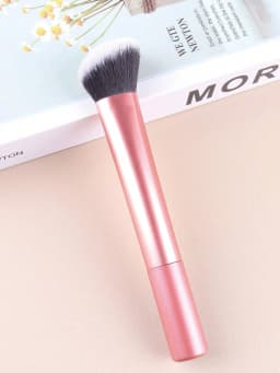 1pc Large Orange Contour Brush - Ideal For Cheeks, Forehead, Chin, Nose Blending And Defining Contours, Perfect For Liquid Found