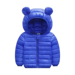 Boys Girls Lightweight Down Jacket Baby Hooded Zipper Coats Autumn Winter Warm Outerwear 0-5 Years Kids Christmas Birthday Gift