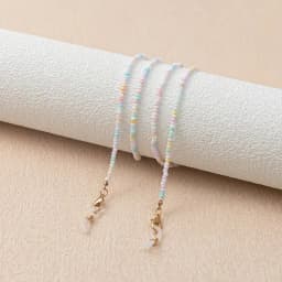 Small Candy Color Beaded Glasses Chain Anti-lost Glasses Lanyard Exquisite Advanced Sense Sunglasses Chain