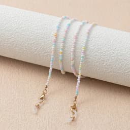 Small Candy Color Beaded Glasses Chain Anti-lost Glasses Lanyard Exquisite Advanced Sense Sunglasses Chain