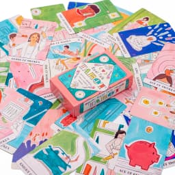 Real Talk Tarot Fortune Telling Divination Deck Game with 78 Cards & Guidebook Modern Illustrations Family Party Fun Board Game