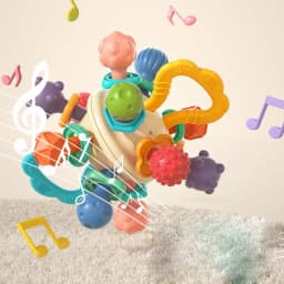 Baby Rattles Toys 0 to 1 Giraffe Baby Rattle Sensory Rattle For Baby Changes Newborn Musical Toy Rattle Sand Hammer Baby Toys