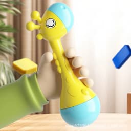 Baby Rattles Toys 0 to 1 Giraffe Baby Rattle Sensory Rattle For Baby Changes Newborn Musical Toy Rattle Sand Hammer Baby Toys