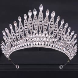 Baroque Crystal Tiaras And Crowns Rhinestone Prom Diadem Crown Tiara For Women Bridal Wedding Hair Accessories Jewelry Crown