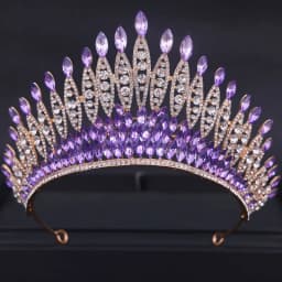 Baroque Crystal Tiaras And Crowns Rhinestone Prom Diadem Crown Tiara For Women Bridal Wedding Hair Accessories Jewelry Crown
