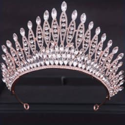 Baroque Crystal Tiaras And Crowns Rhinestone Prom Diadem Crown Tiara For Women Bridal Wedding Hair Accessories Jewelry Crown