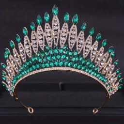 Baroque Crystal Tiaras And Crowns Rhinestone Prom Diadem Crown Tiara For Women Bridal Wedding Hair Accessories Jewelry Crown
