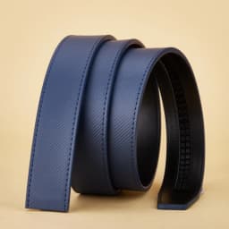 Fashion Business Men's Belt Automatic Buckle Belt Genuine Leather Belt High Quality Men's Genuine Leather Belt navy blue Belt
