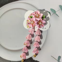 1PC Japanese Style Hairpin Flower Tassel Hair Clips Kimono Hair Accessories for Women Hairpin Headdress Barrettes Hairpins