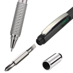 8Pcs 6 in 1 Multitool Pen with Ruler Tech Tool Level Gauge Screwdriver Multifunction Touch Screen Ballpoint Pens
