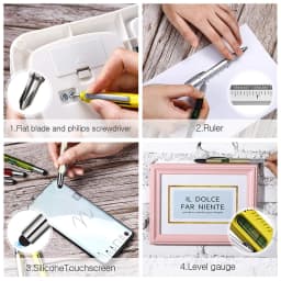 8Pcs 6 in 1 Multitool Pen with Ruler Tech Tool Level Gauge Screwdriver Multifunction Touch Screen Ballpoint Pens