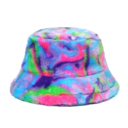 Autumn Winter Panama Hat Women Faux Fur Zebra Print Plush Velvet Warm Fisherman Cap Female Bucket Hats Skullies & Beanies Caps