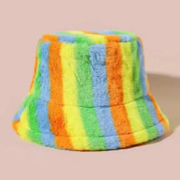 Autumn Winter Panama Hat Women Faux Fur Zebra Print Plush Velvet Warm Fisherman Cap Female Bucket Hats Skullies & Beanies Caps