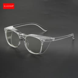 KLASSNUM Women Transparent Glasses With Side Protection Sand-proof Manicure Glasses Men Safe Goggles Blue Blocking Eyepiece 2026