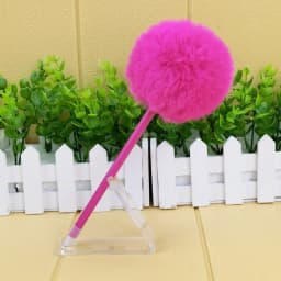 1/5Pcs Hairy Ball Ballpoint Pen,7Colors Holiday Gift,Office Student Writing Stationery P-2019