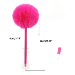 1/5Pcs Hairy Ball Ballpoint Pen,7Colors Holiday Gift,Office Student Writing Stationery P-2019