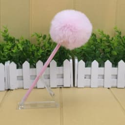 1/5Pcs Hairy Ball Ballpoint Pen,7Colors Holiday Gift,Office Student Writing Stationery P-2019