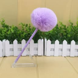 1/5Pcs Hairy Ball Ballpoint Pen,7Colors Holiday Gift,Office Student Writing Stationery P-2019