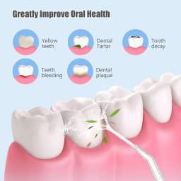 Powerful Battery Portable Electric Pick Ipx7 3 Modes Waterproof Toothbrush Combo Braces Kids Oral Irrigator Water Dental Flosser