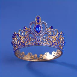Baroque Round Diadem Royal Queen King Tiaras and Crowns Bridal Wedding Dress Crown Jewelry Accessories