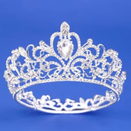 Baroque Round Diadem Royal Queen King Tiaras and Crowns Bridal Wedding Dress Crown Jewelry Accessories